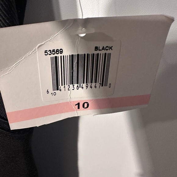 Donna Morgan Black Sheath Mini Dress V-Neck Sleeveless - Picture 4 of 7